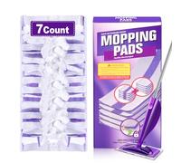 IOPRETTY Mop Pads Refill for Swiffer WetJet - 7 PCS Disposable Pad for Hardwood Wood Tile Laminate Marble Vinyl Muilt-Surface Floor Cleaning - Heavy Duty Absorb & Lock Pet Hair Dust Dirty Stains