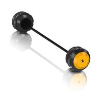 IORQWEW Motorcycle frame sliders For CBR650R 2014 2015 2016 2017 2018 2019 2020 2021 2022 2023 2024 Front Rear Axle Sliders Fork Crash Wheel Falling Protector Accessories(Yellow,Rear)