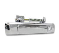 IORQWEW Outside Door Handle Compatible with for Ranger 2012 2013 2014 2015 2016 2017 2018 2019 2020 2021 Exterior Tail Gate Door Handle Chrome Black(Chrome,Without Hole)