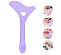 IOSPKKIO® Eyeliner Stencils Wing Tips Silicone Eyeliner Aid Lipstick Carrying Aid Face Cream Reusable Silicone Eyeliner Tool (Purple)