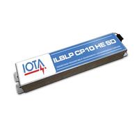 IOTA ILBLP CP10 HE SD: LED Emergency Driver, Low Profile, Lithium, 10W, High Efficiency, Self-Diagnosis, for Conference Room and Pathway, Grey, Semi-Flush Mount, 10.5x2.5x10.5cm