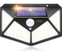 IOTSES Solar Security Lights Outdoor, Upgraded 270° Wide Angle Solar PIR Motion Sensor Lights, Waterproof Durable 100 LED Solar Powered Wall Lights 3 Modes for Fence, Front Door, Yard, Pathway, Garage