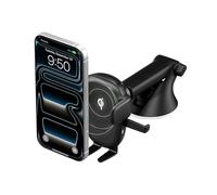 iOttie Easy One Touch Wireless 3 Dash & Windshield Car Mount, Qi Fast Charging Phone Holder, One-Handed Auto Clamp, Adjustable Dashboard & Windshield Mount for iPhone 17 & More Smartphones