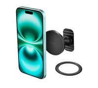 iOttie iTap 3 Magnetic Flush Mount Car Mount Phone Holder with Magnetic Ring Adapter. Compatible with MagSafe, iPhone, and Android Smartphones.