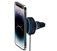 iOttie Velox Mini MagSafe Compatible Wireless Charging Air Vent Car Phone Mount in Midnight Blue. Designed for MagSafe Series iPhones Including iPhone 12, 13, 14, and 15 (Car Charger Not Included)