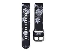 IOTUP 18mm Silicone Printing Watchband Strap For Garmin Vivoactive 4S/Vivomove 3S/Venu 2S Smart Watch Bracelet Wrist Band Sport (Color : G, Size : 18mm)