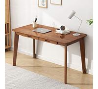 IOTXY Solid Wood Writing Desk - Home Office Workbench Desk with Drawer, Laptop Computer Work Study Table