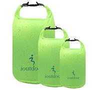 ioutdoor Dry Bag 2L + 5L + 10L Set, Waterproof Small Lightweight Dry Bags for Paddle Board Kayaking, Fishing, Camping, Hiking (Green)