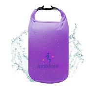 ioutdoor Waterproof Dry Bags Lightweight 2L/5L/10L/20L Keep Dry Clean, Dry Compression Sacks Small Large for Kayaking, Gym, Hiking, Swimming, Camping, Canoeing, Boating, Fishing (Purple, 2L)