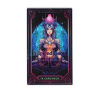 Iouyjiu 78-Piece English Neon Tarot Deck, Vibrant Oracle Cards for Beginners & Experienced Readers, Family-Friendly Fortune Telling Tool