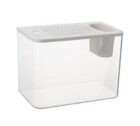 Iouyjiu Betta Aquarium Tank, Desktop Fish Display, Compact Gold fish & Turtle Habitat, Decorative Small Tank, Perfect for Children, Adults, and the Elderly