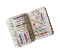 Iouyjiu Book of, embroidery sampler guide, hand reference, needle pattern practice, art craft manual diyers for beginners amateur adult women mam