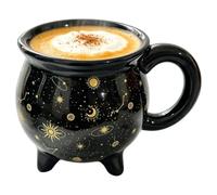 Iouyjiu Cauldron Coffee Mug Spooky Ceramic Drinkware Ergonomic Handle
