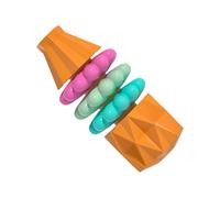Iouyjiu Chew Toys Dogs, Puppy Teething Toys, Interactive Dog Game with Vase Shaped Design and Safe Material for Puppies, Teething Relief Gold Oral Hygiene, 4.13x1.77x1.77 inches