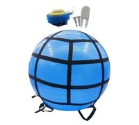 Iouyjiu Exercise Ball with Pump, Anti-Burst Stability Ball for Core Strength, Balance Training, Yoga, Pilates, Stretching, Physical Healing, Pregnancy, and Home Workout Fitness Equipment