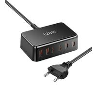 Iouyjiu Fast Charger | Portable Phone Charger - 120W 6 Ports Fast Charge for Tech Enthusiast Mobile Users Photographers Students Travellers