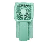 Iouyjiu Folding Umbrella With Fan, Rechargeable Uv-Blocking Windproof Canopy, Foldable Anti-Static Cooling Umbrella For Summer Heat Protection, Uv Safety Assured, 6.3x1.97x1.97in