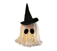Iouyjiu Halloween Ghost Decorations - Horrific Ghost Decoration Cloth with Witch Hat, Mysterious Accent for Interiors, Porches, Fireplaces, Gardens, Parties, Room Tables