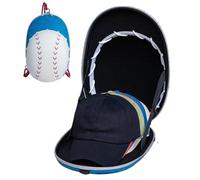 Iouyjiu Hat Carrier Storage Bag with Adjustable Strap, Hard Travel Case for Baseball Hats, Portable Hat Storage Solution for Travel, Sports Events, and Everyday Use, Protects Hats from Damage
