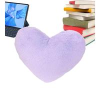 Iouyjiu Heart-Shaped Pillow, Plush Decorative Cushion, Soft Throw Pillow, Cozy Velvet Design for Bed, Sofa, Living Room and LovedOnes on Special Occasion 33x25cm 170g Red Purple Blue Pink