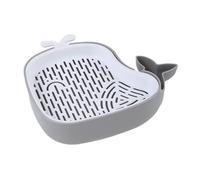 Iouyjiu Hydroponic Cat Grass Planter, Whale-Shaped Sprout Tray, Layered Design for Soilless Growing, Hollow Hydroponic Planter Box for Cats, Kittens, Pets, PP Material, 6.5x5.71x1.77in