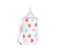 Iouyjiu Insulation Bottle Sleeve, USB Bottle Warmer, Baby Bottle Insulation, Bottle Heat Keeper, Nursing Bottle Warmer Bag with USB Heating Sleeve, USB Insulation Cover for Baby Bottles, Love, Se