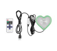Iouyjiu LED Neon Lights - Heart-Shaped Atmosphere Light,Automotive Interior Decoration Neon Lighting for Dashboard Trunk Window Entryway Night Holiday Date Truck Home Proposals