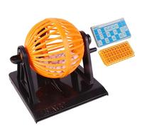 Iouyjiu Lottery Machine Bingo Game - Lottery Number Machine Family Party Game,Bingo Set Includes Cage, Master Board, Mixed Cards for Large Groups, Parties