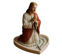 Iouyjiu Mary Praying Rosary Holder | Display Rack for Necklace | Religious Catholic Rosary Holder for Living Room Bookshelf Bedroom Study Desktop Nightstand Cabinet Wedding