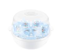 Iouyjiu Microwave Steam Cleaner, Baby Bottle Sterilizer, Quick, High Temperature Steamer, Pacifier Draining Holder for Breastfeeding Parents, 225x22x175mm