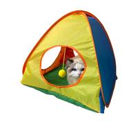 Iouyjiu Pet Tent, Foldable Portable Shelter Small Animals, Colorful Travel Crate and Play Enclosure, Lightweight Interactive Pet Space for Garden, Lawn, Balcony, Living Room, Indoor, Outdoor Use