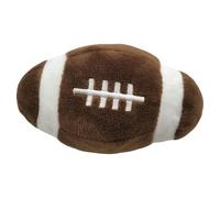 Iouyjiu Plush Squeaky Dog, Toy Balls, Interactive Chew Toy Small Dogs, Funny Squeaking Ball, Soft Chew Toys for Puppies, Indoor Plays, Outdoor Fun, 16 x 10 cm Brown