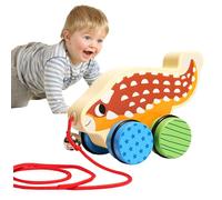 Iouyjiu Pull String Toys | Hand-Push Interactive Car,Pulling Toy | for Boy Girl Kids Indoor Outdoor Nursery Kindergarten Floor Play