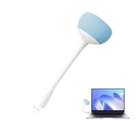 Iouyjiu Sleek Usb Computer Speaker, Plug in External Speaker, Bendable Usb Cable Sound Bar Speaker, Loud Volume Usb Computer Speakers 5.4x4.5cm for Home Study, Laptop, Pink, Orange, Blue Color