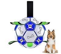 Iouyjiu Soccer Ball for Dog - Outdoor Dog Interactive Soccer Ball Toy - Small Medium Large Animals Tug of War Entertainment Game for Garden, Park, Beach, Backyard