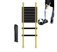 Iouyjiu Sports Agility Ladder - Speed Training Equipment for Footwork Drills | Durable Nylon Straps with Adjustable Rungs, Portable Design with Carry Bag for Soccer Fitness Track Field Practice
