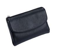 Iouyjiu Wallet Women, Leather Travel Wallet, Compact Design Lightweight Feel Timeless Look Secure Closure, Card Case for Girlfriend Family Wife Mother Mom Girls 5.31 x 1.18 x 3.94 inches, Black, Se