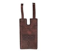 Iouyjiu Western Boot Wallet for Women, Handmade Artificial Leather Card Holder with Snap Strap, Fashionable Purse for Business, Student, Travel, Night Out, Casual Use, 3.94 x 1.57 x 0.39 inches, Brown