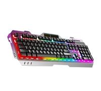 Iouyjiu Wired Game Keyboard, 104 Keys Backlit Keyboard, Laptop Keyboard, Quick Response Keyboards with and Sturdy Construction for Games, Typing, and Enhancing Productivity