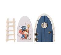 Iouyjiu Wooden Fairy Door | Wooden Tiny Fairy Door | Home Decoration for Window School Room Office Dormitory Thanksgiving Christmas Decoration