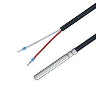 iOVEO 035HP01201 - PT100 - Temperature probe with PVC line up to 105°C, temperature sensor, memory sensor, 1 meter