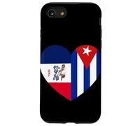 Iowa and Cuba Flags: Heart Shaped Unity Case for iPhone SE (2020) / 7/8