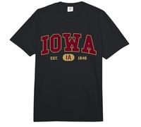 Iowa - Classic Collegiate/Varsity Style Cozy Iowa Comfort Colors Adult Heavyweight T-Shirt