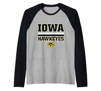 Iowa Hawkeyes |NCAA Official University Merch | VNPIOW301 Raglan Baseball Tee
