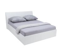 iowa high gloss super king size bed in white