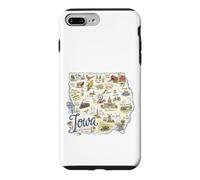 Iowa IA USA, Maps Icons, Des Moines, Agriculture Case for iPhone 7 Plus/8 Plus