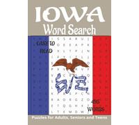 Iowa inspired/themed word search book.: Book is 6 X 9 inches, 110 pages with 55 Puzzles and 495 words with mostly easy to read print. Each puzzle ... vertically, diagonally, forward, or backward.
