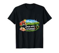 Iowa Nice and Proud State Pride Graphic T-Shirt