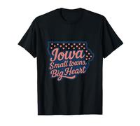 Iowa Small Towns Big Heart Pride Design T-Shirt