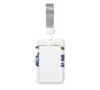 Iowa State Flag Printing Card Badge Holder Double-Sided Sliding Cover Design, Capable of scanning Transparent Film